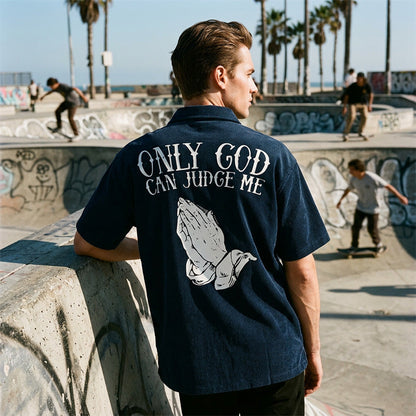 🔥2026 New Arrival ＆ Hot Sale ＆ 50％ Off🔥Men's Praying Hands Graphic Tee – Cotton, Casual, Symbolic, Versatile ✨