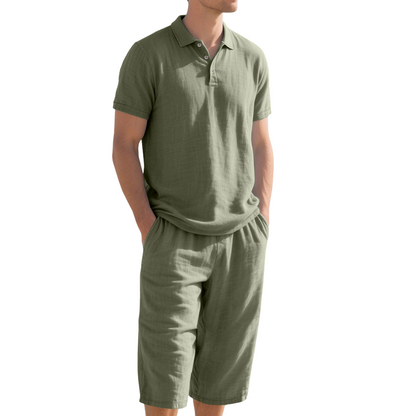 📢📢50% OFF !! ⏰Men's Linen Shirt and Casual Pants Set