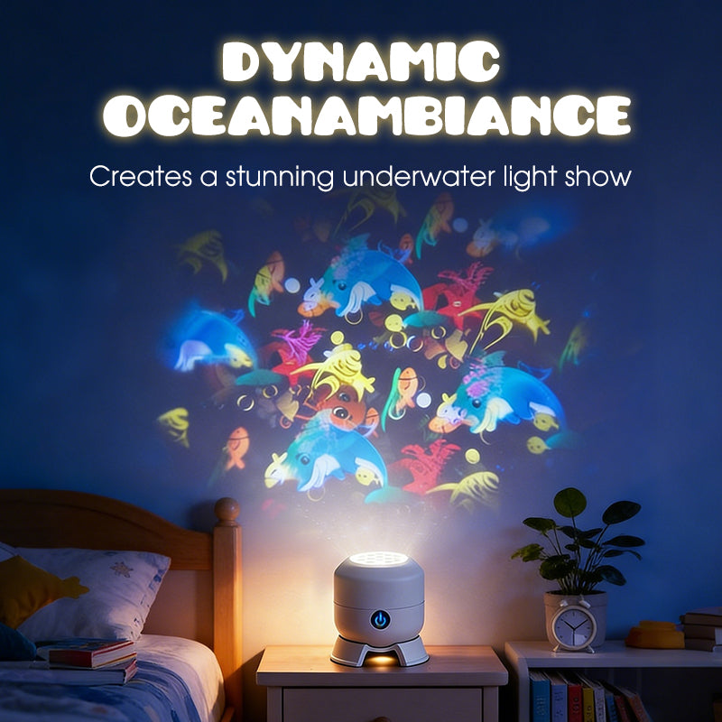 Dynamic Rotating LED Projector Light