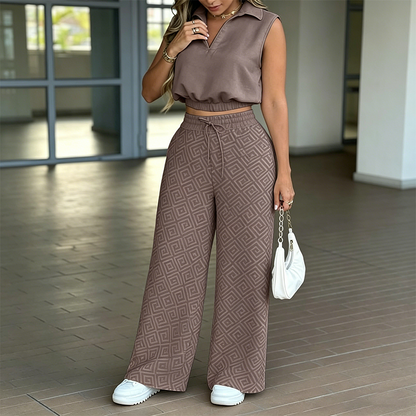 🎁2026 New Arrivals 48% OFF💥 👚 1 Top + 👖 1 Pants 💷 Just £15.50 each  🌸Women's Two-Piece Lounge Set with Drawstring Pants