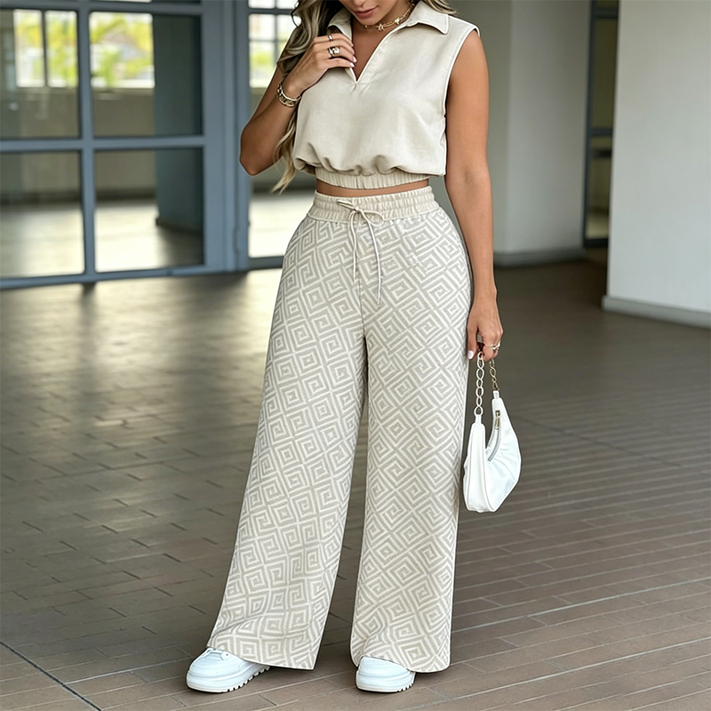 🎁2026 New Arrivals 48% OFF💥 👚 1 Top + 👖 1 Pants 💷 Just £15.50 each  🌸Women's Two-Piece Lounge Set with Drawstring Pants