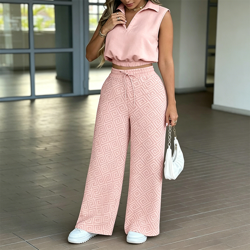 🎁2026 New Arrivals 48% OFF💥 👚 1 Top + 👖 1 Pants 💷 Just £15.50 each  🌸Women's Two-Piece Lounge Set with Drawstring Pants
