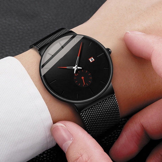 ⌚ 50% OFF NOW! Free Delivery！ 📦 💧 Men's Minimalist Waterproof Quartz Watch – Clean dial, durable build & perfect for daily or office wear ✨