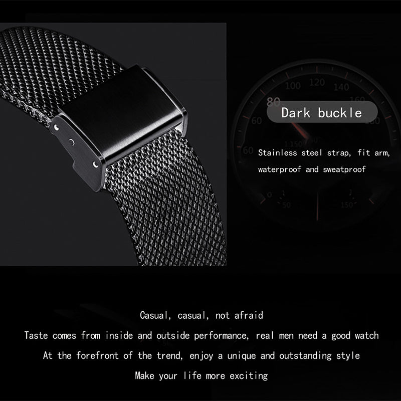 🔥2026 New Upgrade ＆ Hot Sale🔥50% Off ✨ Men's Minimalist Quartz Watch – Waterproof, Stainless Steel Mesh ✨
