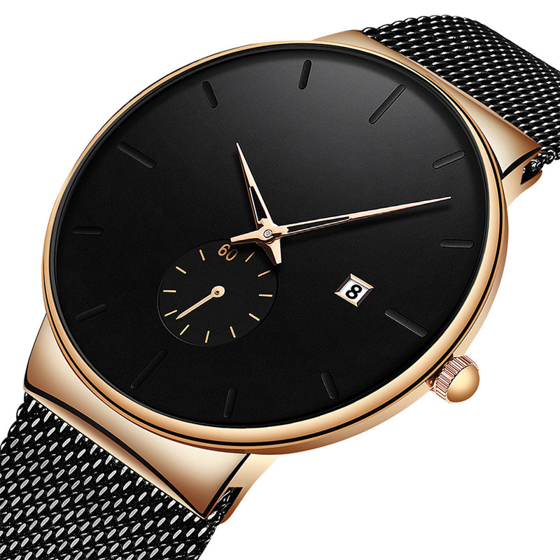 ⌚ 50% OFF NOW! Free Delivery！ 📦 💧 Men's Minimalist Waterproof Quartz Watch – Clean dial, durable build & perfect for daily or office wear ✨