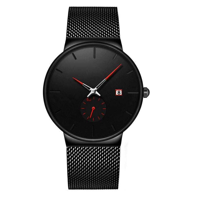 🔥2026 New Upgrade ＆ Hot Sale🔥50% Off ✨ Men's Minimalist Quartz Watch – Waterproof, Stainless Steel Mesh ✨