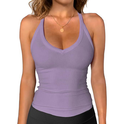 ⚡50K+ SOLD!🌞Women's Ribbed V-Neck Tank Top