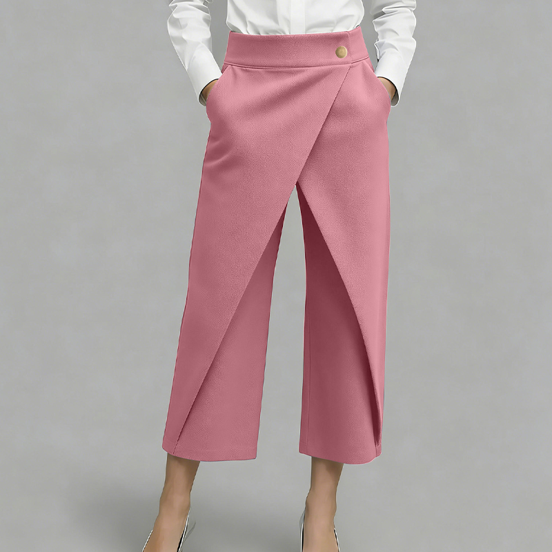 ⏳Time-Limited Special⏰Women's Patchwork Cropped Casual Trousers👖