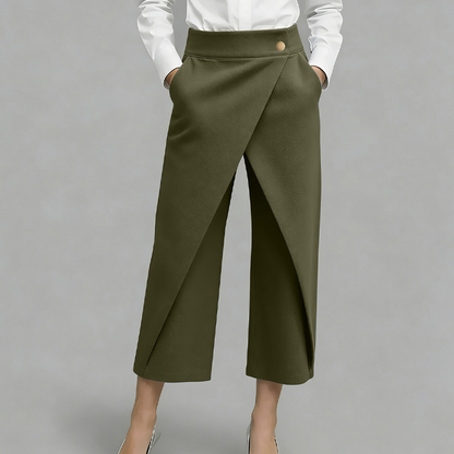 ⏳Time-Limited Special⏰Women's Patchwork Cropped Casual Trousers👖