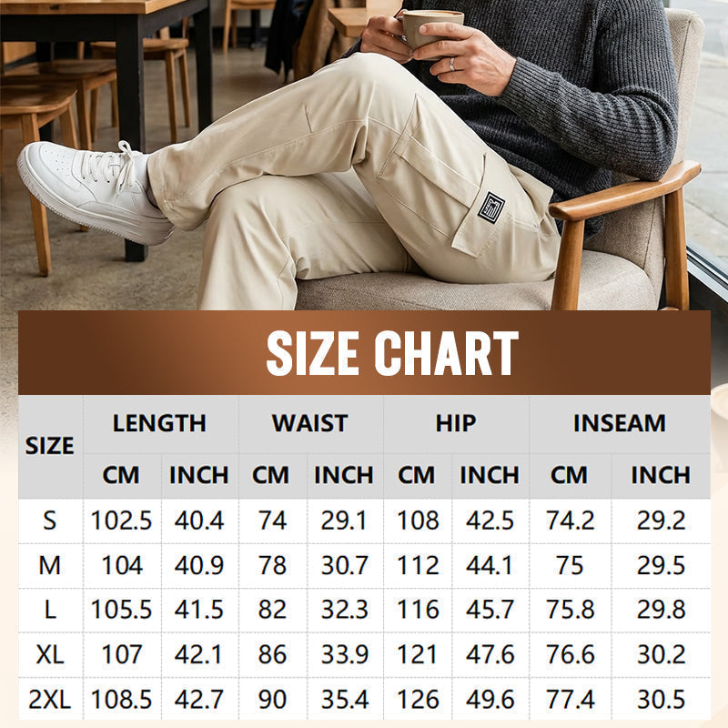 👖 50% OFF! ✨ Men's Cargo Trousers – Multi-Pockets, Stretch, Casual ✨