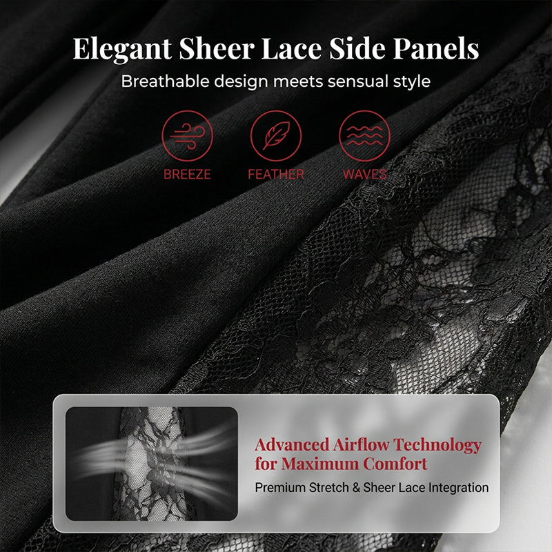 💕LIMITED TIME 50% OFF!🔥🌹👖 Women's Ruched Lace Panel Flare Pantss✨
