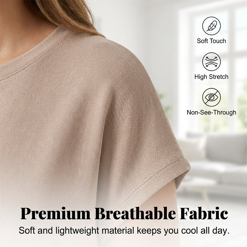 👗 50% OFF NOW! 🛍️ Women's Casual Short Sleeve T-Shirt Dress – Soft, Breathable & Pockets Included 🌿