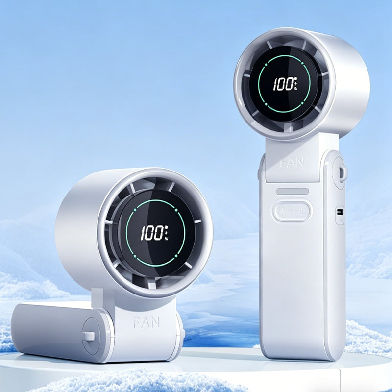 🌬️ 3-in-1 Portable Cooling Fan – 100-Speed Cooling, Digital Display & 20H Battery