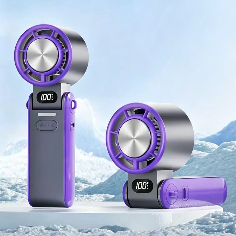 🌬️ 3-in-1 Portable Cooling Fan – 100-Speed Cooling, Digital Display & 20H Battery