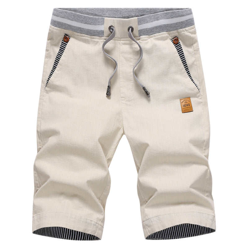 🩳 LIMITED-TIME 50% OFF! ✨ Men's Color-Block Shorts – Drawstring, Cotton Blend, Casual ✨