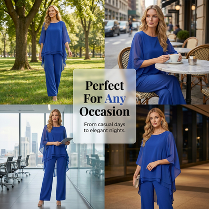 👚✨ Women’s Loose High-Low Top & Wide-Leg Pants Set – Chic, Comfy & Easy to Wear🌿