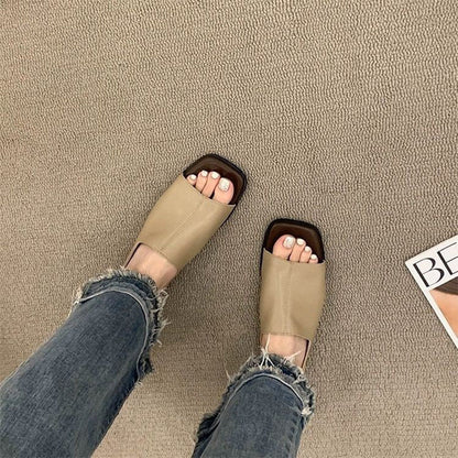 🍁🔥LIMITED TIME 50% OFF!🔥You Deserve a Deal 💕👠 Women's Retro Square Toe Slingback Sandals
