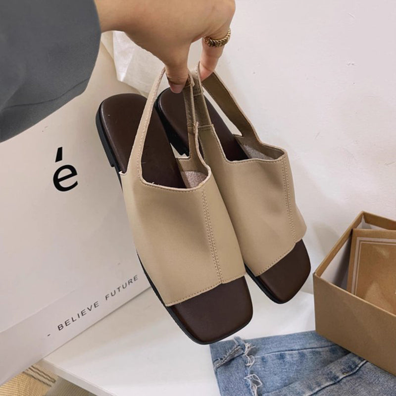 🍁🔥LIMITED TIME 50% OFF!🔥You Deserve a Deal 💕👠 Women's Retro Square Toe Slingback Sandals