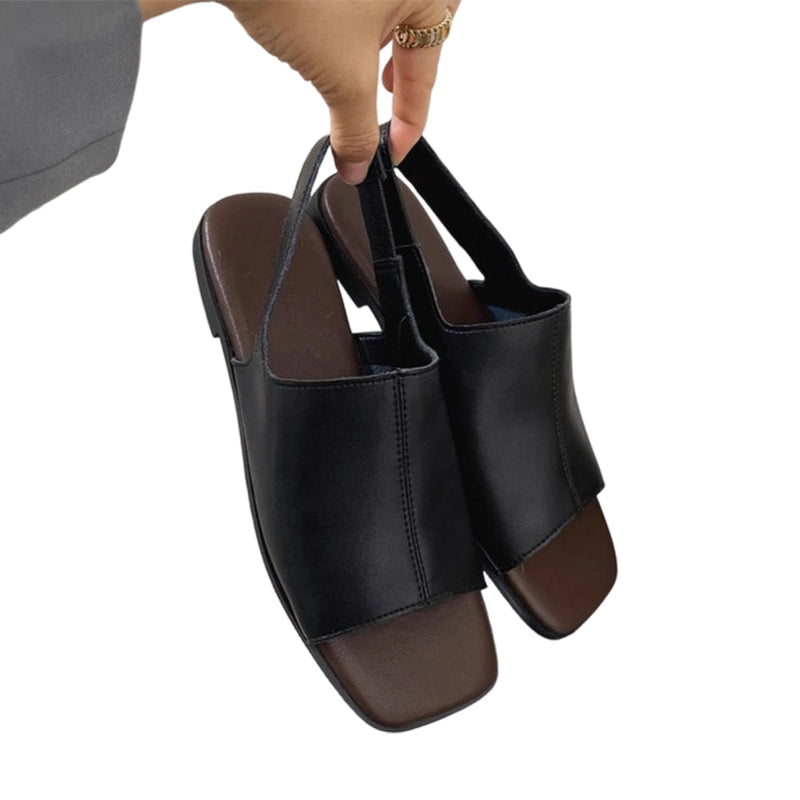 🍁🔥LIMITED TIME 50% OFF!🔥You Deserve a Deal 💕👠 Women's Retro Square Toe Slingback Sandals