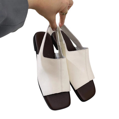 🍁🔥LIMITED TIME 50% OFF!🔥You Deserve a Deal 💕👠 Women's Retro Square Toe Slingback Sandals