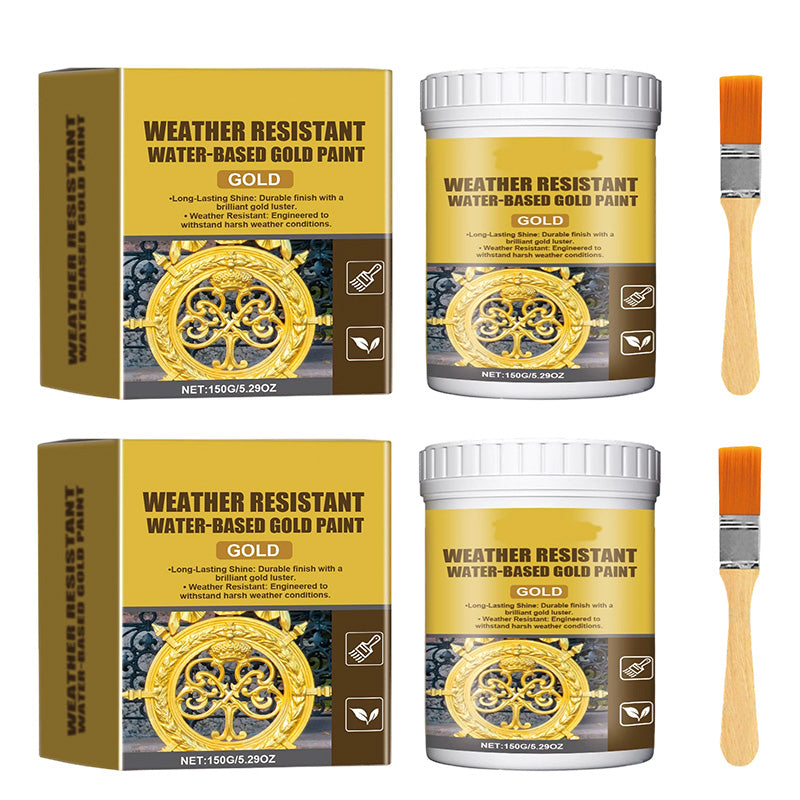 🔥 TIJDELIJKE AANBIEDING 🎨Weersbestendige goudverf, langdurige glans voor alle oppervlakken💯