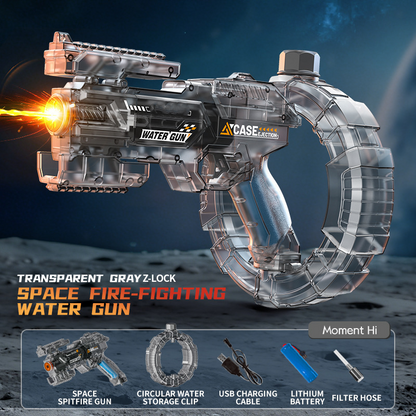 🔥2026 Hot Sale 50% OFF✨⚡ 50K+ SOLD! 🎁Electric High-Pressure Water Gun with Circular Clip