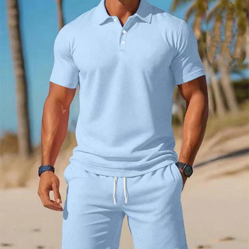 👔 LIMITED-TIME 50% OFF! 🌿 Men's Polo & Shorts Set – Summer, Athletic Fit, Breathable ⭐
