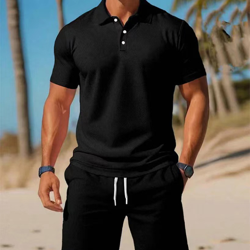 👔 LIMITED-TIME 50% OFF! 🌿 Men's Polo & Shorts Set – Summer, Athletic Fit, Breathable ⭐
