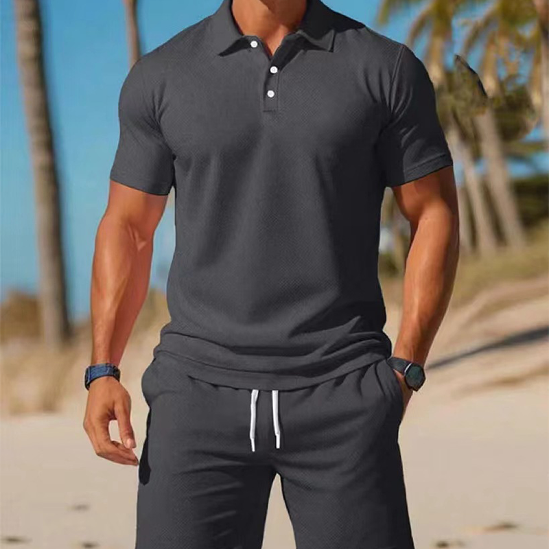 👔 LIMITED-TIME 50% OFF! 🌿 Men's Polo & Shorts Set – Summer, Athletic Fit, Breathable ⭐