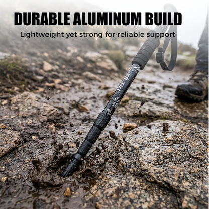 ⛰️ LIMITED-TIME 68% OFF! ✨ Adjustable Aluminum Alloy Trekking Pole – Durable, Shock-Absorbing, Lightweight 🌲