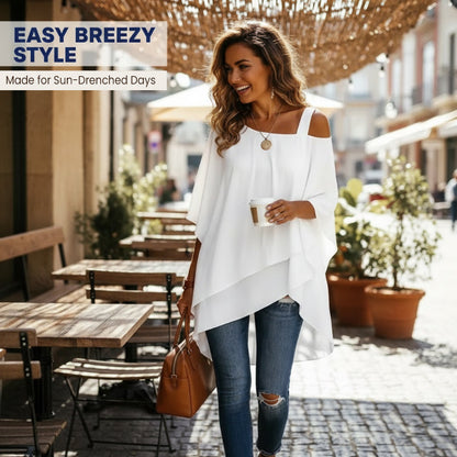 👚✨ Women’s Asymmetrical Loose Fit Blouse – Chic, Flattering & Easy to Wear🌸