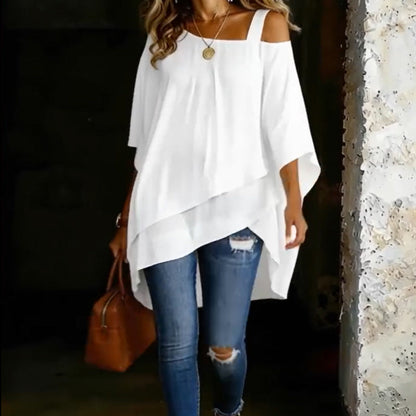 👚✨ Women’s Asymmetrical Loose Fit Blouse – Chic, Flattering & Easy to Wear🌸