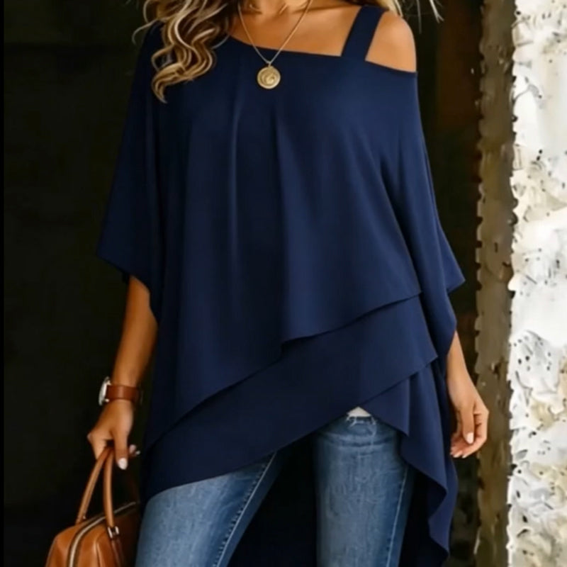 👚✨ Women’s Asymmetrical Loose Fit Blouse – Chic, Flattering & Easy to Wear🌸