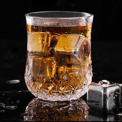 🔘🎁 4/6/8pcs Stainless Steel Ice Cubes – Food Grade 304 Steel, Fast Cooling, Reusable, Gift Box Included. Great for Home Bar, Party or Father’s Day Gift! 🍸🎉💪