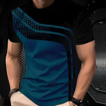 ⏰Men's Color-Block Crew Neck T-Shirt