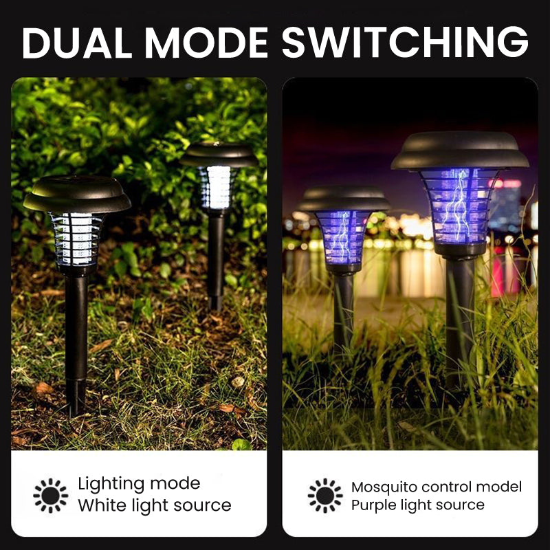 🥳2026 HOT SALE🥳💞50K+ SOLD!⏰🦟 50% OFF! Solar Mosquito Zapper Lamp Stake – Auto on/off, dual power, waterproof. Keeps garden pest‑free. 🌙🛡️