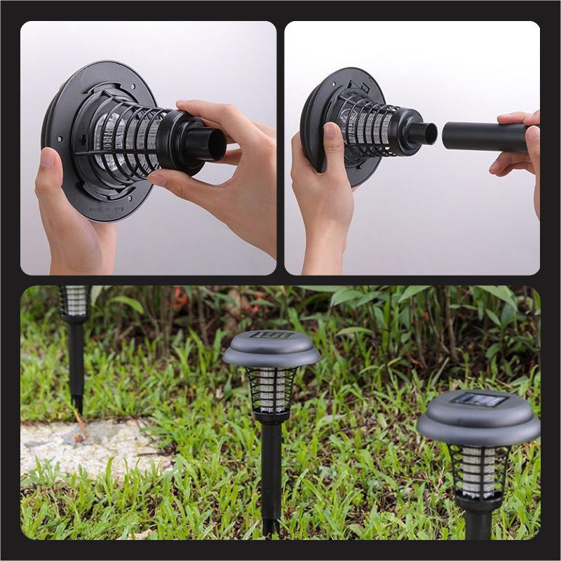 🥳2026 HOT SALE🥳💞50K+ SOLD!⏰🦟 50% OFF! Solar Mosquito Zapper Lamp Stake – Auto on/off, dual power, waterproof. Keeps garden pest‑free. 🌙🛡️