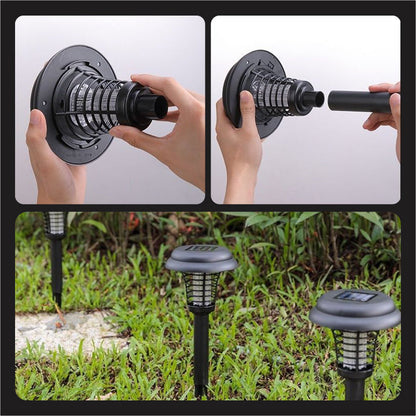 🥳2026 HOT SALE🥳💞50K+ SOLD!⏰🦟 50% OFF! Solar Mosquito Zapper Lamp Stake – Auto on/off, dual power, waterproof. Keeps garden pest‑free. 🌙🛡️