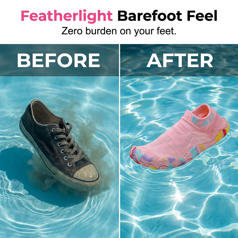 👣 Lichtgewicht waterschoenen – Sneldrogende watersokken voor surfen, zwemmen en fitness – Antislipzool, ademend mesh en perfect voor strandwandelingen, yoga of hardlopen 🏄‍♂️