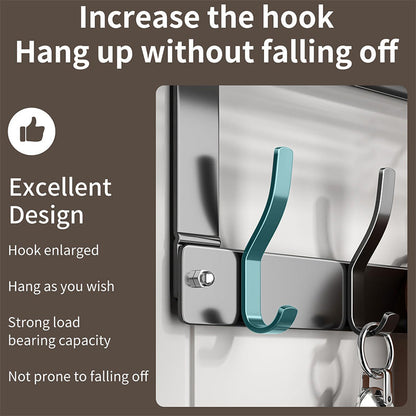 🪄50% OFF! ✨ Over The Door Hooks with Basket – Heavy-Duty, Tool-Free, 50lb Capacity 🪣