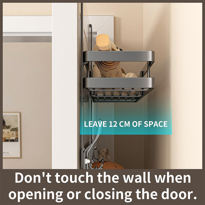 📢📢50% OFF !! ⏰ Over The Door Hooks with Storage Basket