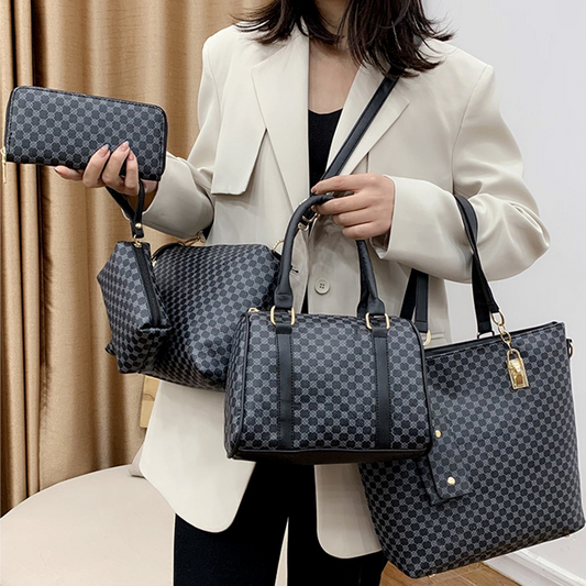 📢📢👜50% OFF !! ⏰Stylish 6-in-1 Mother & Baby Bag Set – Printed, Versatile Shoulder, Crossbody & Handbag for Everyday Use 🌿  6 Pieces for £32.99, Only £5.50 Each✨