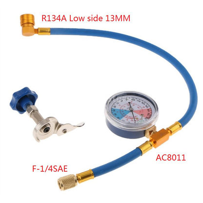 ⏳Tijdelijke aanbieding⏰ R134a AC-vulslang met manometer – universeel & eenvoudige doe-het-zelf tool 🔧
