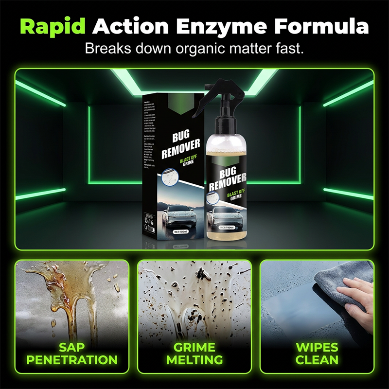 Auto-insectenverwijderaar en -spray