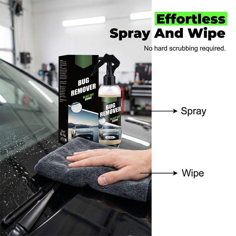 Auto-insectenverwijderaar en -spray