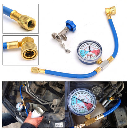 ⏰🔥LIMITED TIME 55% OFF!🔥   ❄️🔧 R134a AC Refrigerant Charging Hose with Gauge – Easy Car A/C Refill Tool