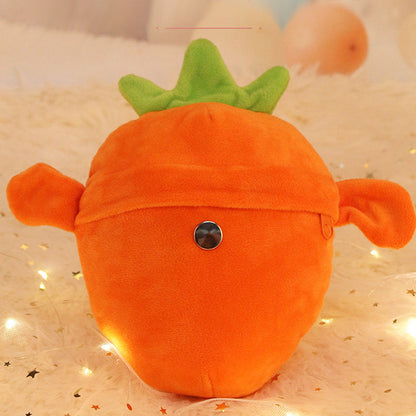 🎁Super Cute Musical Doll 🍌 Fruit Sensor Beat Interactive Doll🎵