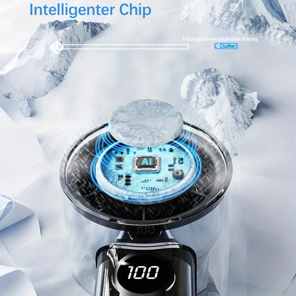 ❄️  Bladeless Portable Refrigeration Fan, 100+ Speed Adjustable Personal Mini Cooling Fan with Digital Display ⚡