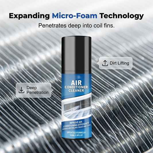 Schuimende reinigingsspray voor airconditioningspirale