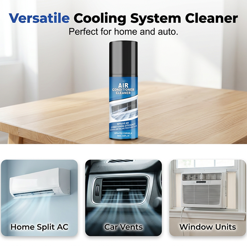 Schuimende reinigingsspray voor airconditioningspirale